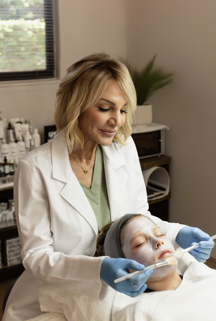 Acne clarifying facial extraction