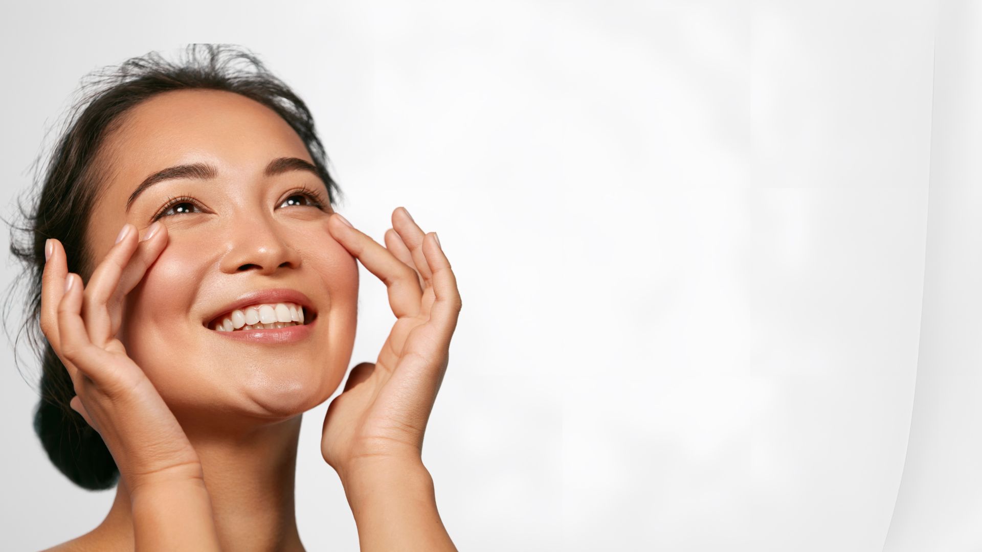 Woman with healthy, glowing skin